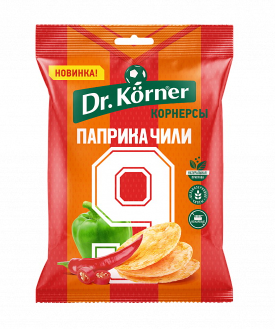 Чипсы Dr. Korner цельнозерновые с паприкой и чили — HappySnacks